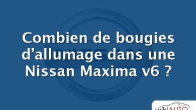 Combien de bougies d’allumage dans une Nissan Maxima v6 ?